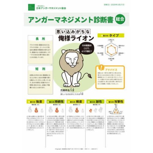 アンガーマネジメント総合診断フィードバック（30分）