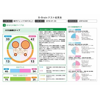 B-BRAINテスト結果解説＋カウンセリング（90分）